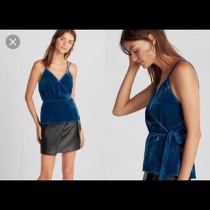 Strappy Velvet Top